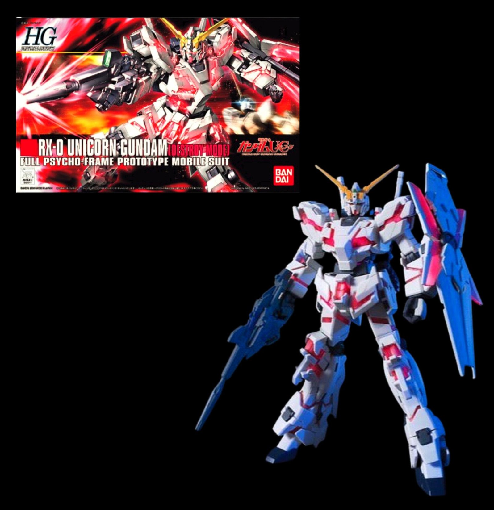 Gundam - RX0 Unicorn BANDAI Model Kit (Large)